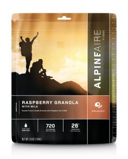 AlpineAire Foods Raspberry Granola with Milk
