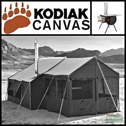Kodiak Canvas 12x12 Cabin Lodge and Stove Bundle