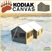 Kodiak Canvas Enclosed Awning Accessory for Cabin Lodge Tent