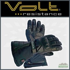 Volt Resistance FUSION 12V 7V Dual Source Leather Motorcycle Heated Gloves
