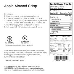 AlpineAire Foods Apple Almond Crisp #2