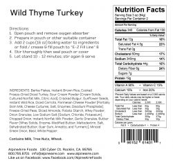 AlpineAire Foods Wild Tyme Turkey #2