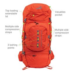 ALPS Mountaineering Red Tail 65 Internal Frame Backpack #6