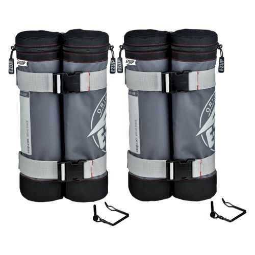 EZ UP Fillable Weight Bag Set of 4, Holds up to 25 lbs. Each, Steel Gray