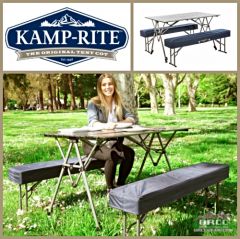 Kamp Rite Kwik Fold Table with Benches