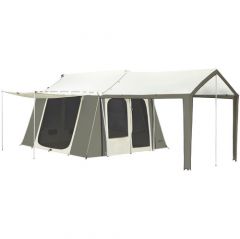 Kodiak Canvas 12x9 ft Cabin Tent Deluxe Awning #2