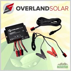 Overland Solar 10 Amp Charger Controller Bundle for 120 Watt Nylon Solar Charger