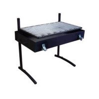 Partner Steel Fire Pan  Large with Side Boards